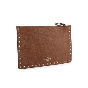 Valentino Rockstud Leather Pouch
